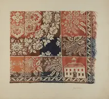 Woven Coverlet, 1935/1942. Creator: Alois E. Ulrich