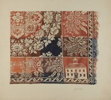 Woven Coverlet, 1935/1942. Creator: Alois E. Ulrich