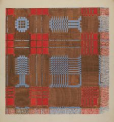 Woven Coverlet, c. 1936. Creator: Dorothy Posten