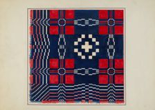 Woven Coverlet, c. 1936. Creator: Margaret Linsley