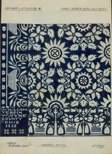 Woven Coverlet, c. 1936. Creator: William McAuley