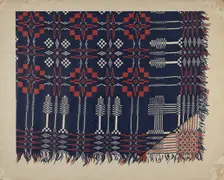 Woven Coverlet, c. 1937. Creator: Ralph Atkinson