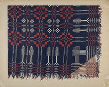 Woven Coverlet, c. 1937. Creator: Ralph Atkinson