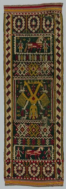 Woven Chest or Bed Cover, 1700s. Creator: Unknown