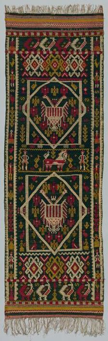 Woven Bed or Chest Cover, 1700s. Creator: Unknown