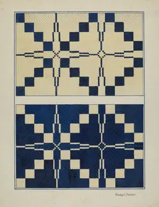 Woven Bedspread, c. 1936. Creator: Gladys C. Parker