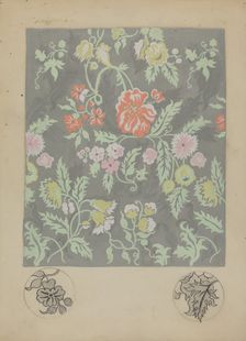 Woven Brocade (Chair Covers), 1935/1942. Creator: Dorothy Kiernan