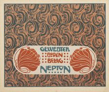 Woven Flooring Neptune, 1901. Creator: Moser, Koloman (1868-1918)