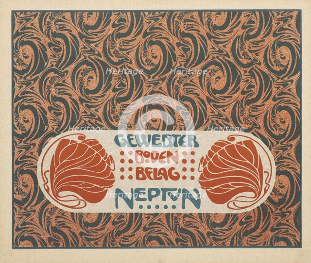 Woven Flooring Neptune, 1901. Creator: Moser, Koloman (1868-1918).