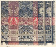 Woven Jacquard Coverlet, c. 1939. Creator: Mary Berner