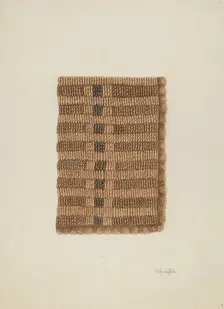 Woven Mat, c. 1940. Creator: Cornelius Christoffels