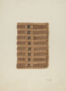 Woven Mat, c. 1940. Creator: Cornelius Christoffels