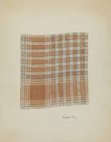 Woven Napkin, c. 1937. Creator: Suzanne Roy