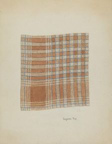 Woven Napkin, c. 1937. Creator: Suzanne Roy