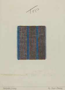 Woven Striped Linsey Wooley, 1935/1942. Creator: Clyde L. Cheney
