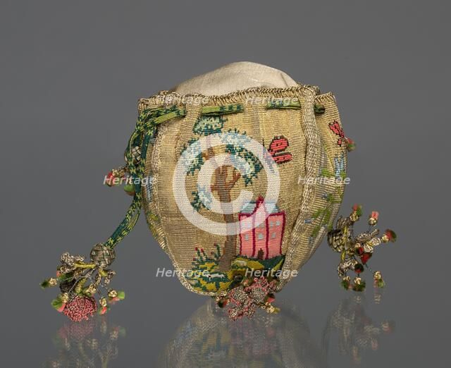 Woven Purse, 1700s. Creator: Unknown.