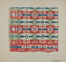 Woven Quilt, c. 1937. Creator: Samuel Fineman