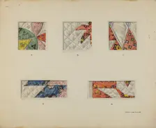 Woven Quilt Details, c. 1937. Creator: Francis Law Durand