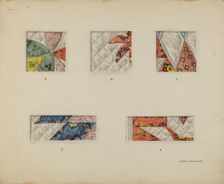 Woven Quilt Details, c. 1937. Creator: Francis Law Durand