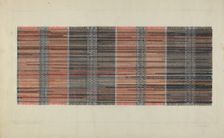 Woven Rag Carpet, c. 1937. Creator: Frank J Mace