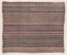 Woven Wool Textile, early 19th century. Creator: Unknown