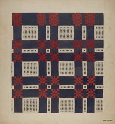 Woven Textile, 1935/1942. Creator: Byron Dingman