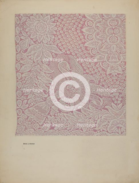 Woven Textile, 1935/1942. Creator: Byron Dingman.