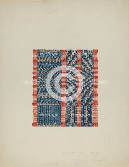 Woven Textile, 1935/1942. Creator: Cornelius Christoffels.