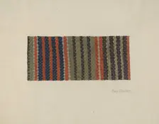 Woven Textile, 1935/1942. Creator: Mary C. Davidson