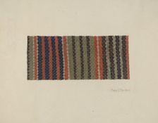 Woven Textile, 1935/1942. Creator: Mary C. Davidson