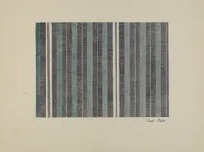 Woven Textile, c. 1942. Creator: Pearl Gibbo