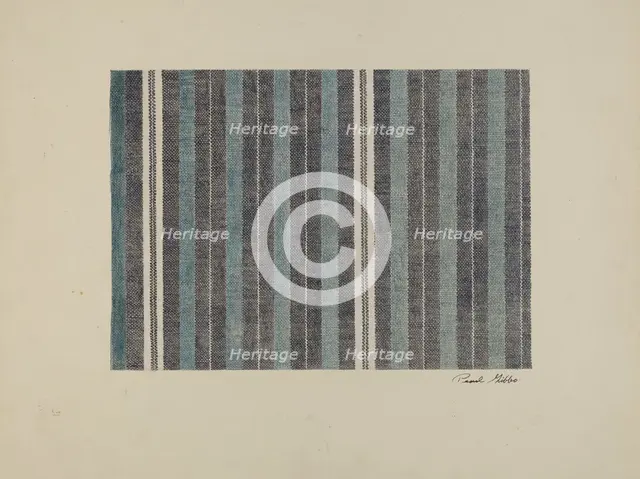 Woven Textile, c. 1942. Creator: Pearl Gibbo.