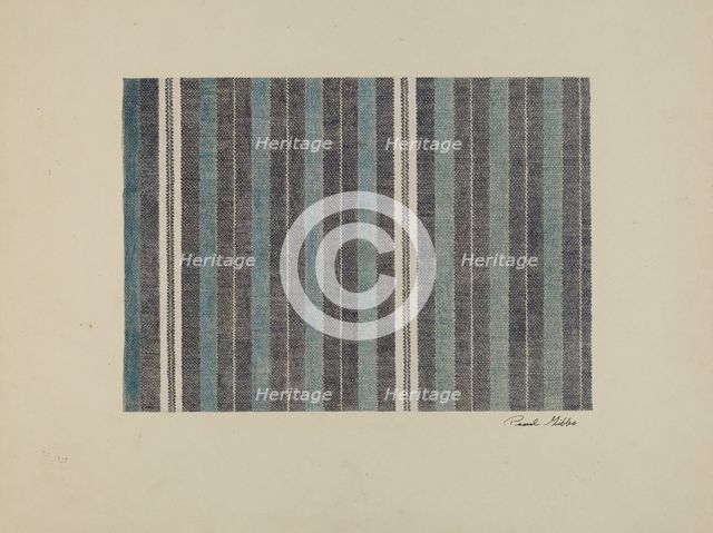 Woven Textile, c. 1942. Creator: Pearl Gibbo.
