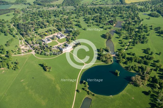 Woburn Abbey, the house and landscape park, Woburn, Bedfordshire, 2018. Creator: Historic England.