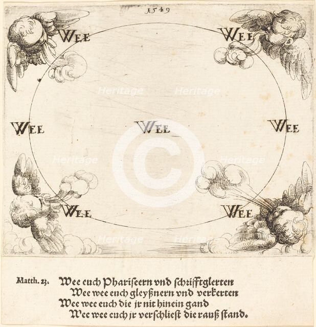 Woe is Pronounced on Covetousness, 1549. Creator: Augustin Hirschvogel.