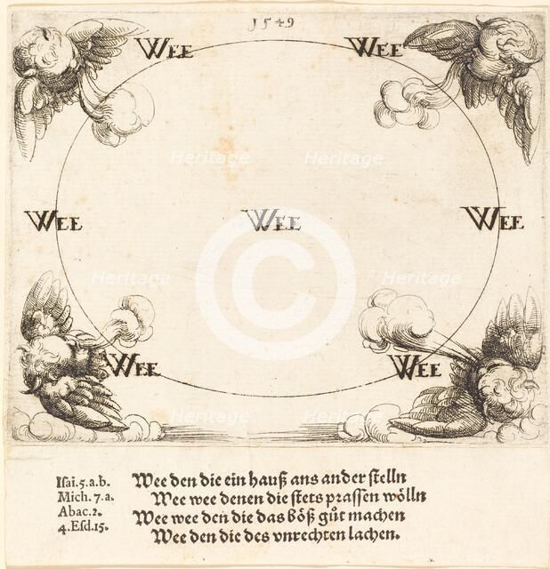 Woe is Pronounced on the Scribes and Pharisees, 1549. Creator: Augustin Hirschvogel.