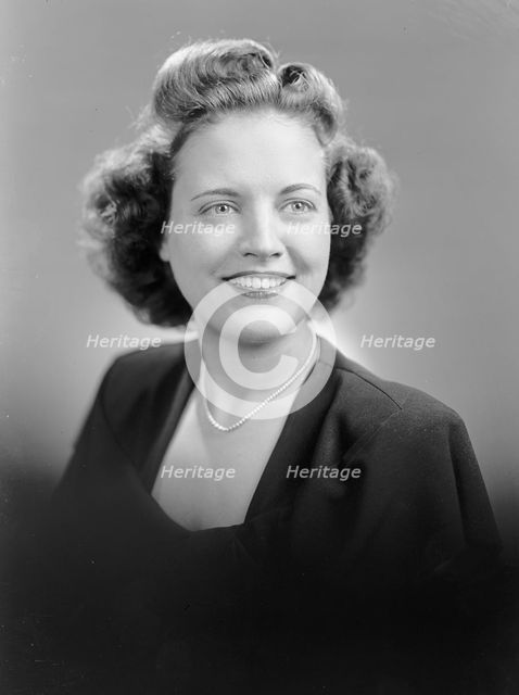 Wolberg, Marion E., Miss. - Portrait, 1947. Creator: Harris & Ewing.