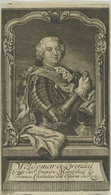 Woldemar Freiherr von Löwendal (1660-1740) , before 1748. Creator: Anonymous