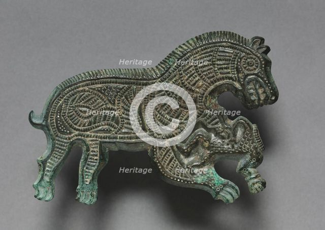 Wolf Attacking a Man, 400-300 BC. Creator: Unknown.