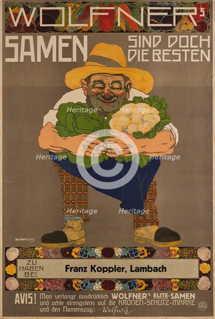 Wolfner's seeds are the best, c1900. Creator: Karpellus, Adolf (1869-1919).