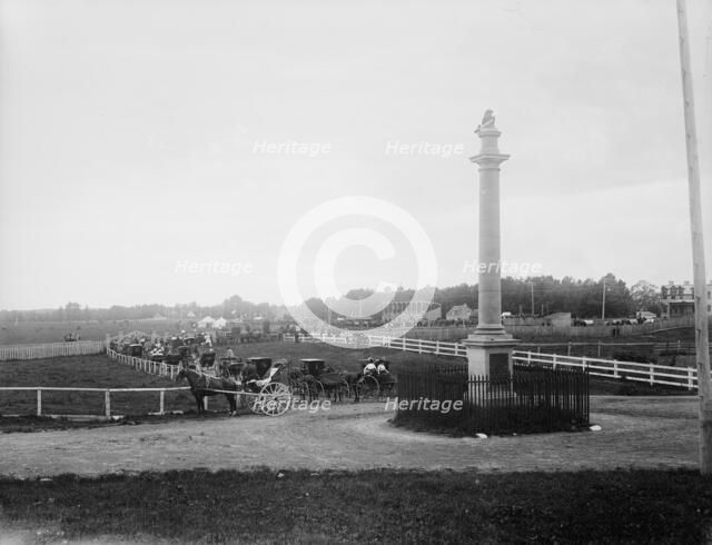 Wolfe's Monument, Plains of Abraham, Quebec, (1901?). Creator: Unknown.