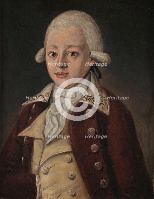 Wolfgang Amadeus Mozart (1756-1791), ca 1770. Artist: Anonymous  