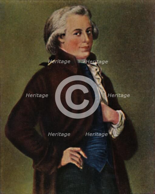'Wolfgang Amadeus Mozart 1756-1791. - Gemälde von Tischbein', 1934. Creator: Unknown.