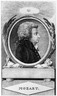 Wolfgang Amadeus Mozart, Austrian composer, c1791