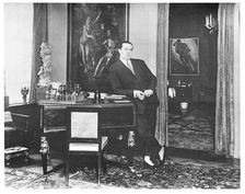 Wolfgang Gurlitt in the study of his gallery at the Potsdamer Strasse, Berlin, c. 1925. Creator: Anonymous