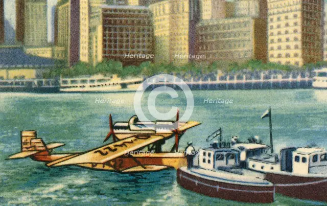 Wolfgang von Gronau arrives in New York, August 1930, (1932). Creator: Unknown.