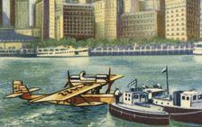 Wolfgang von Gronau arrives in New York, August 1930, (1932). Creator: Unknown