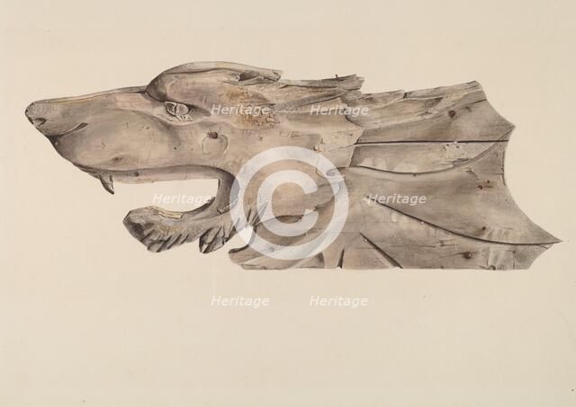 Wolf's Head, c. 1939. Creator: Harry King.