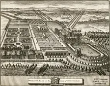 Wollaton Hall and Park Nottingham, Nottinghamshire, c1707. Creator: Johannes Kip