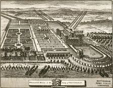 Wollaton Hall and Park Nottingham, Nottinghamshire, c1707. Creator: Johannes Kip